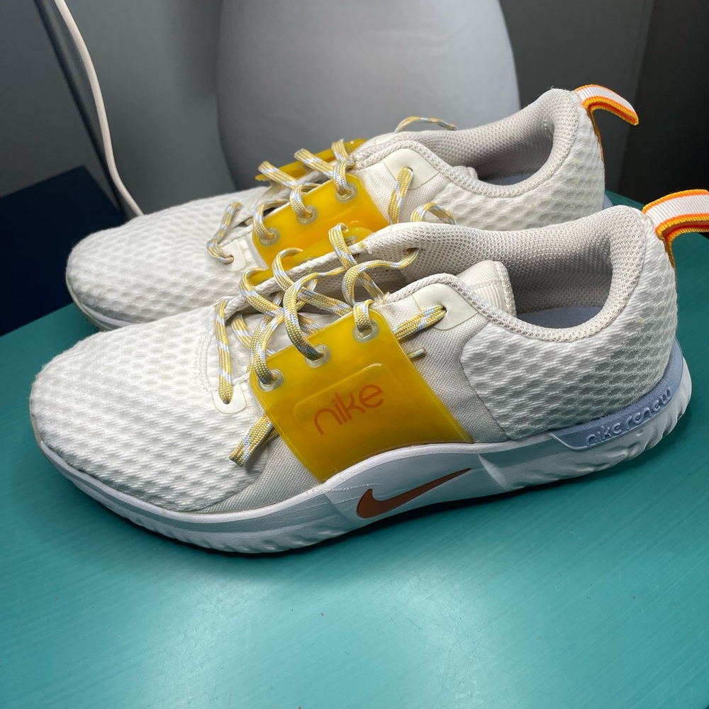 Nike Women’s White & Yellow Athletic Sneakers